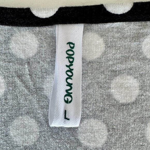 Black w White Polka Dots Babydoll Tee - Picture 7 of 9